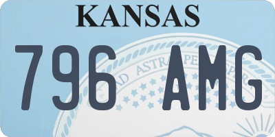 KS license plate 796AMG