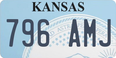 KS license plate 796AMJ