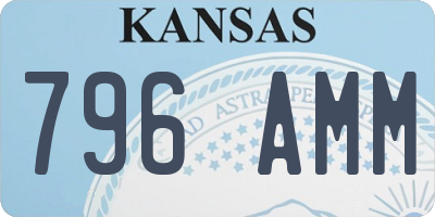 KS license plate 796AMM