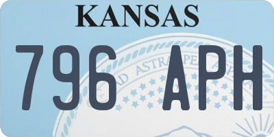 KS license plate 796APH