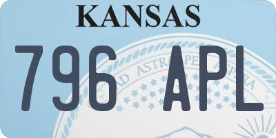 KS license plate 796APL