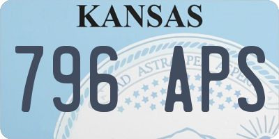 KS license plate 796APS