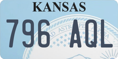 KS license plate 796AQL