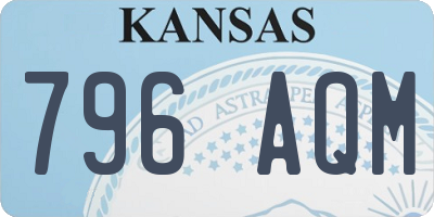 KS license plate 796AQM