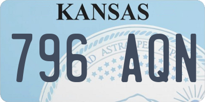KS license plate 796AQN