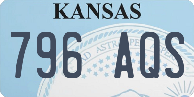KS license plate 796AQS