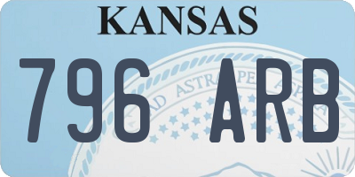 KS license plate 796ARB