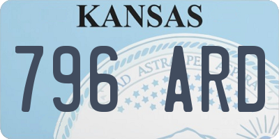 KS license plate 796ARD