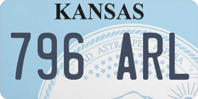 KS license plate 796ARL
