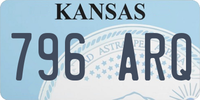 KS license plate 796ARQ