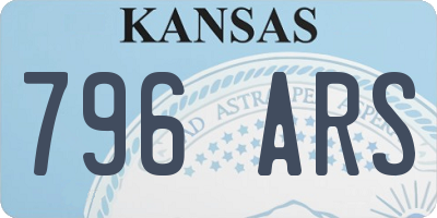 KS license plate 796ARS