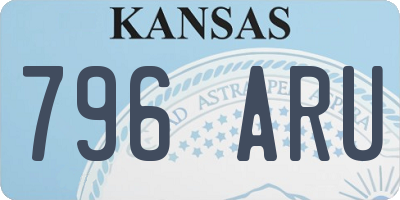 KS license plate 796ARU