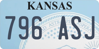 KS license plate 796ASJ
