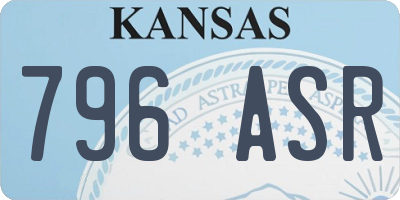KS license plate 796ASR