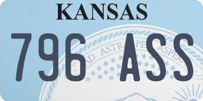 KS license plate 796ASS