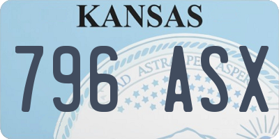 KS license plate 796ASX