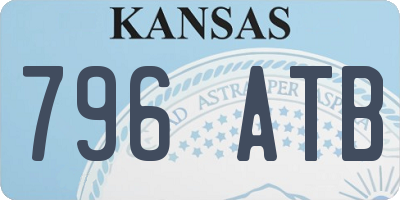 KS license plate 796ATB