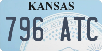KS license plate 796ATC