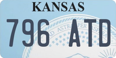 KS license plate 796ATD
