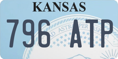 KS license plate 796ATP