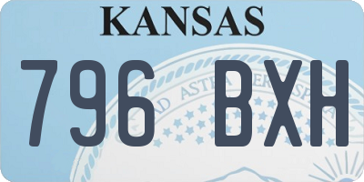 KS license plate 796BXH