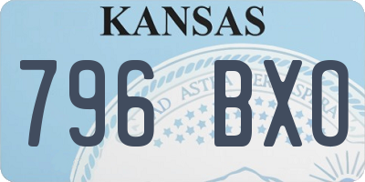 KS license plate 796BXO