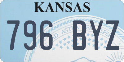KS license plate 796BYZ
