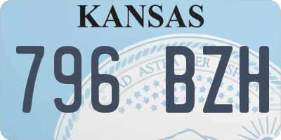 KS license plate 796BZH