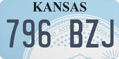 KS license plate 796BZJ