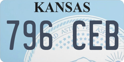 KS license plate 796CEB