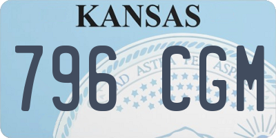 KS license plate 796CGM