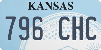 KS license plate 796CHC