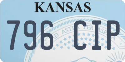 KS license plate 796CIP