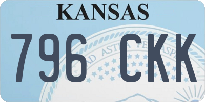 KS license plate 796CKK