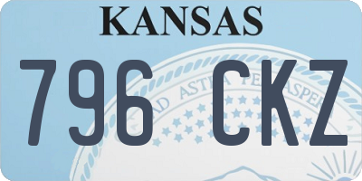 KS license plate 796CKZ