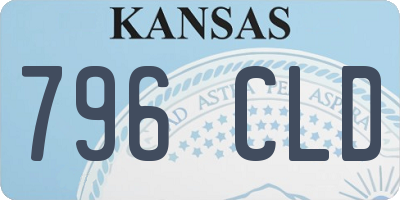 KS license plate 796CLD