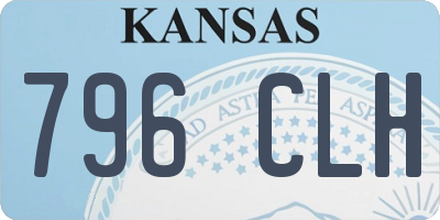 KS license plate 796CLH