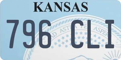 KS license plate 796CLI