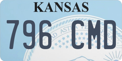 KS license plate 796CMD
