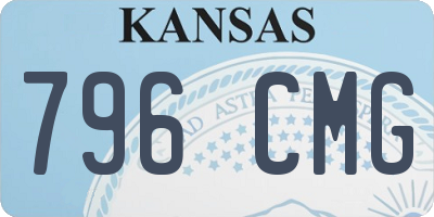 KS license plate 796CMG