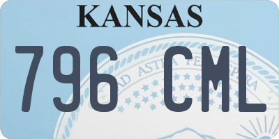 KS license plate 796CML