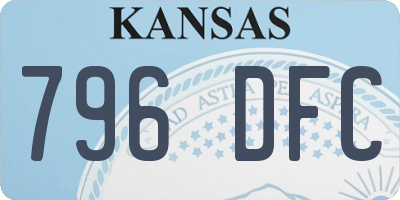 KS license plate 796DFC