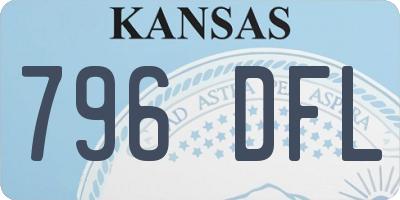 KS license plate 796DFL