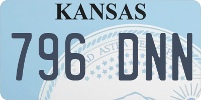 KS license plate 796DNN