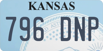 KS license plate 796DNP
