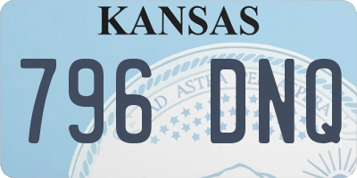 KS license plate 796DNQ
