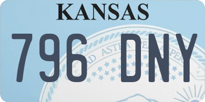 KS license plate 796DNY