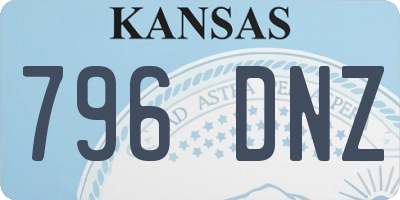 KS license plate 796DNZ