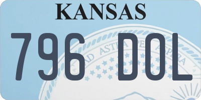KS license plate 796DOL