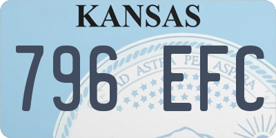 KS license plate 796EFC